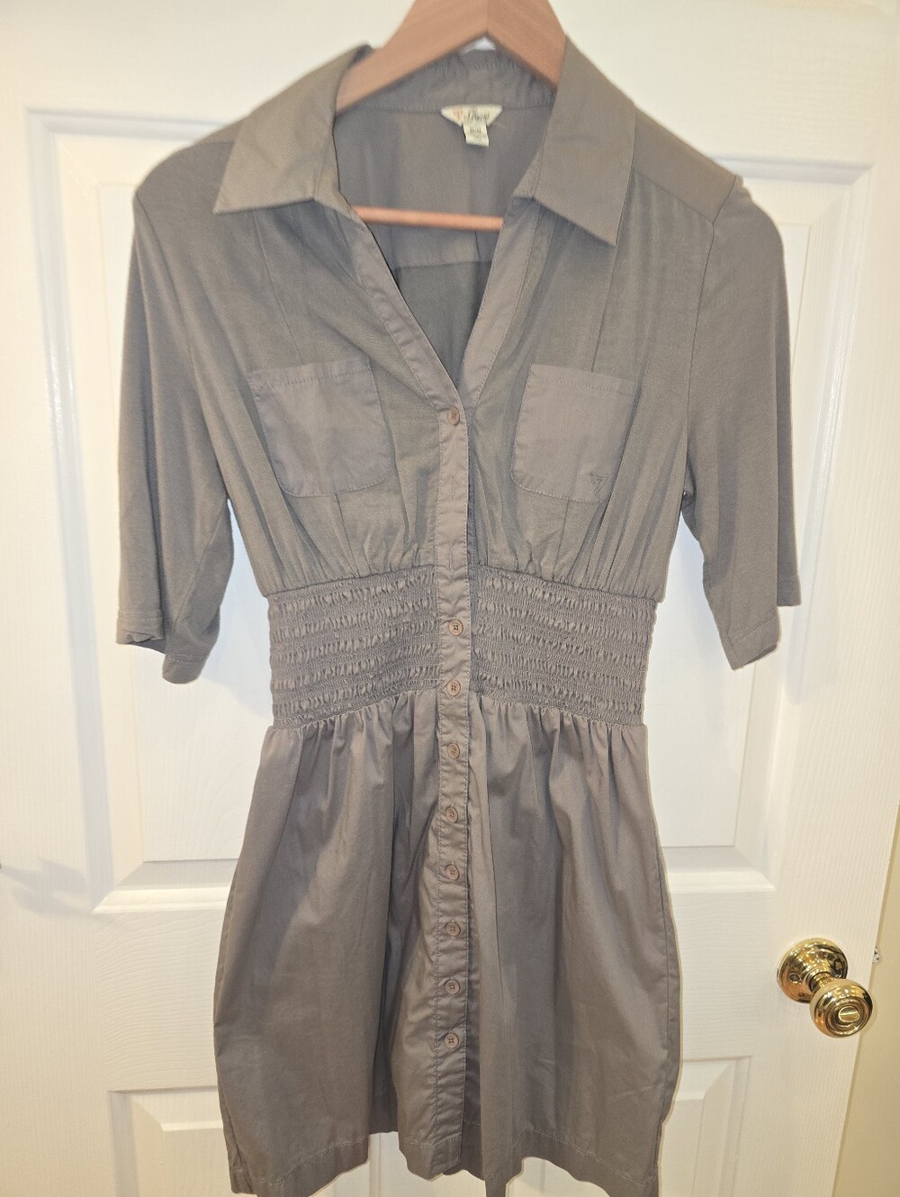 Vintage/Y2K-era GUESS Grey Utility Shirt Dress